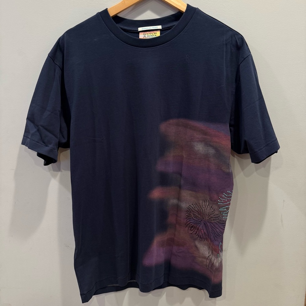 Scotch and Soda Blurred Landscape Crewneck Tee - Small